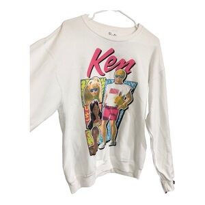 Black and White Barbies and Kens collage white sweatshirt‎ size Medium brand new